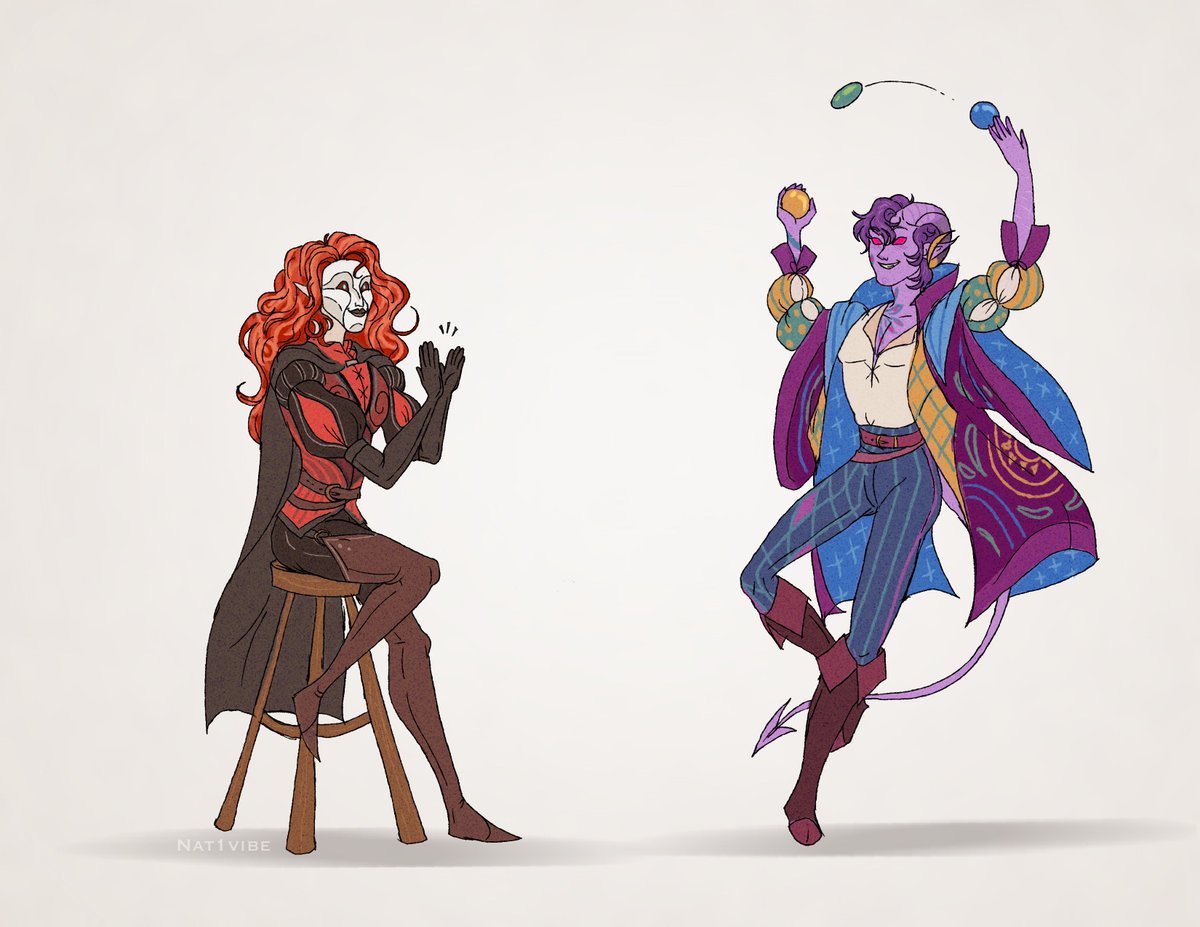 Nat1Vibe's tweet photo. After last weeks cold open I decided that bolaire and Molly would be friends :) 

#CriticalroleCampaign4 #TheMightyNein https://t.co/kU0Wzt6sKw