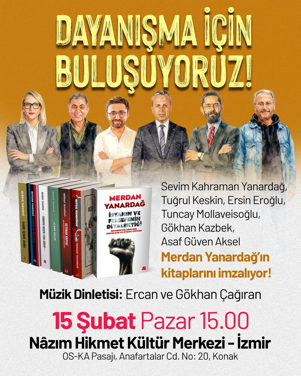 📌Boyun eğmeyen gazeteci Merdan Yanardağ için bir araya geliyoruz!

Basını susturmaya, emekçiden ve halktan yana haber yapmayı cezalandırmaya çalışan AKP, dostumuz Merdan Yanardağ’ı gözdağı vermek amacıyla tutuklu yargılıyor. Biz de bu hukuksuz tutukluluğa karşı dayanışmayı