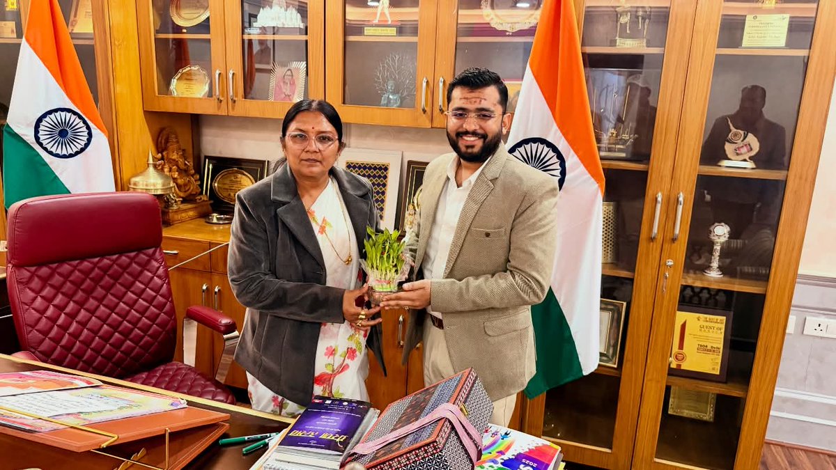 DrAnkitMogha's tweet photo. An inspiring meeting with Hon’ble Cabinet Minister 
           Shri Savitri Thakur Ji @savitrii4bjp 🇮🇳 
     ( Ministry of women &amp; child development @ministrywcd )

Discussed key issues impacting our society 💬
Thank you, Didi, for your warmth, support
#TrendingNow #EpsteinFiles https://t.co/97tDPNdbS3