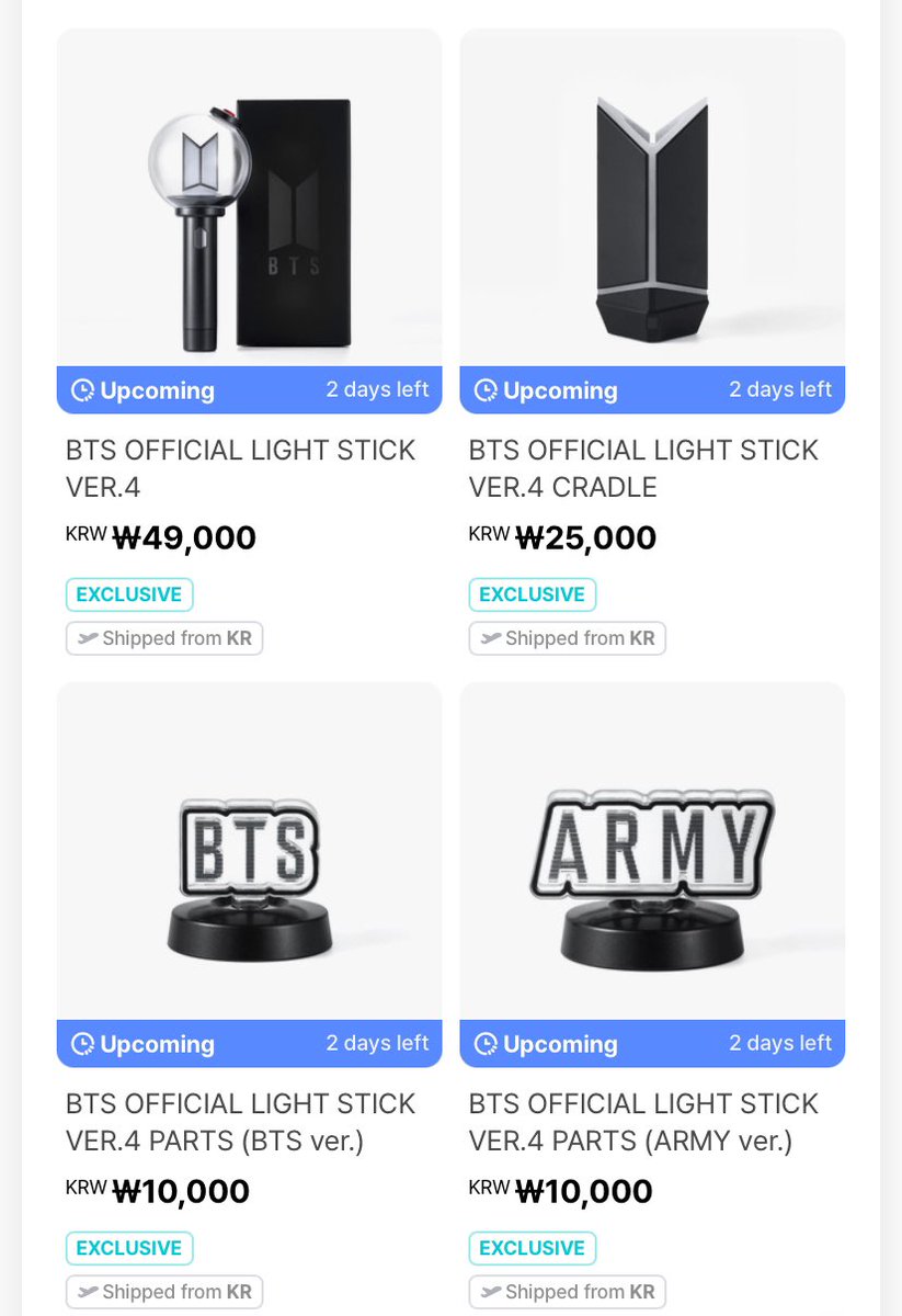 GOPEACHES_'s tweet photo. [PO] BTS LIGHT STICK VER.4 

📌LS BTS
💸 720K DP 585K est.600gr
💸 755K DP 620K est.600gr (inc. Ship)
💸 700K DP 585K est.500gr
💸 735K DP 620K est.500gr (inc. Ship)

📌CRADEL
💸 355K Dp 300K est.200gr

📌PARTS
💸150K Dp 125K est.50gr

✅emstax
📌bisa cicilan
🍊pengiriman by oren https://t.co/x9LvhseO0T