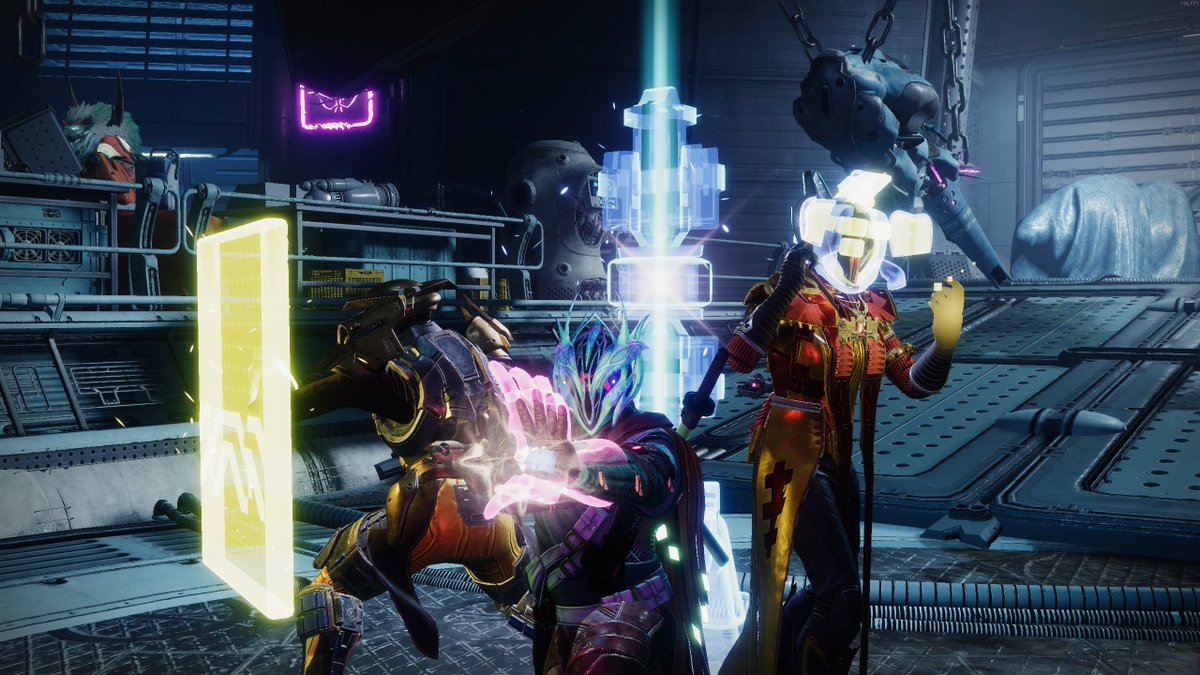 qipisme's tweet photo. Faction leaders come together to celebrate the Pikers win!

#TharsisThreads 
@DestinyTheGame @Destiny2Team @A_dmg04 @BrunoLouviers @MoltenSlowa @Scapes https://t.co/vgzBLCPoqj