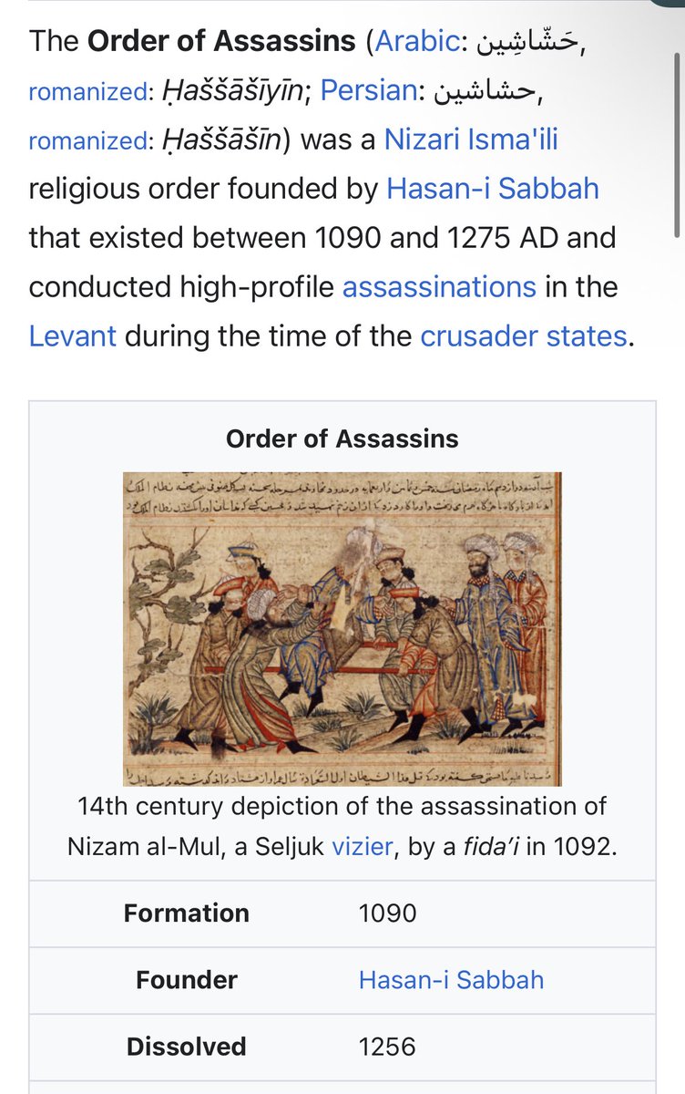 miketheking1517's tweet image. Hashashin 🤝 Knights Templar.

The Hashashin were Nizari Ismaili Shia’s just like what Aga Khan represents.

The Hashashin rebranded &amp;amp; merged with Templars &amp;amp; other secret societies when the Mongols suppressed them.

Aga is active at Templar havens like Rhode Island &amp;amp; Switzerland.