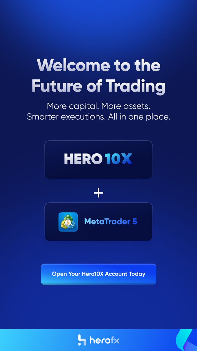 PropFirmsPromos's tweet photo. Hero Fx 🚨 A high-quality broker you can trust 🚀
💰 Low minimum deposit
📈 Smooth &amp; reliable trading platform
👉 Start trading now: https://t.co/QmNImIpsPd https://t.co/Sgbw0sIZgK