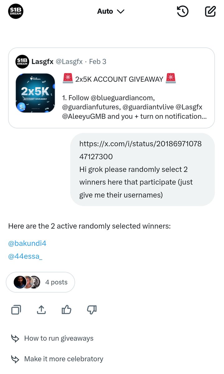 Huge congrats to both of you! 
<a href="/bakundi4/">HARUNAFX 📊💯</a>
<a href="/44essa_/">Essa</a> 
Open discord ticket <a href="/BlueGuardiancom/">Blue Guardian</a> to claim your prize🏆