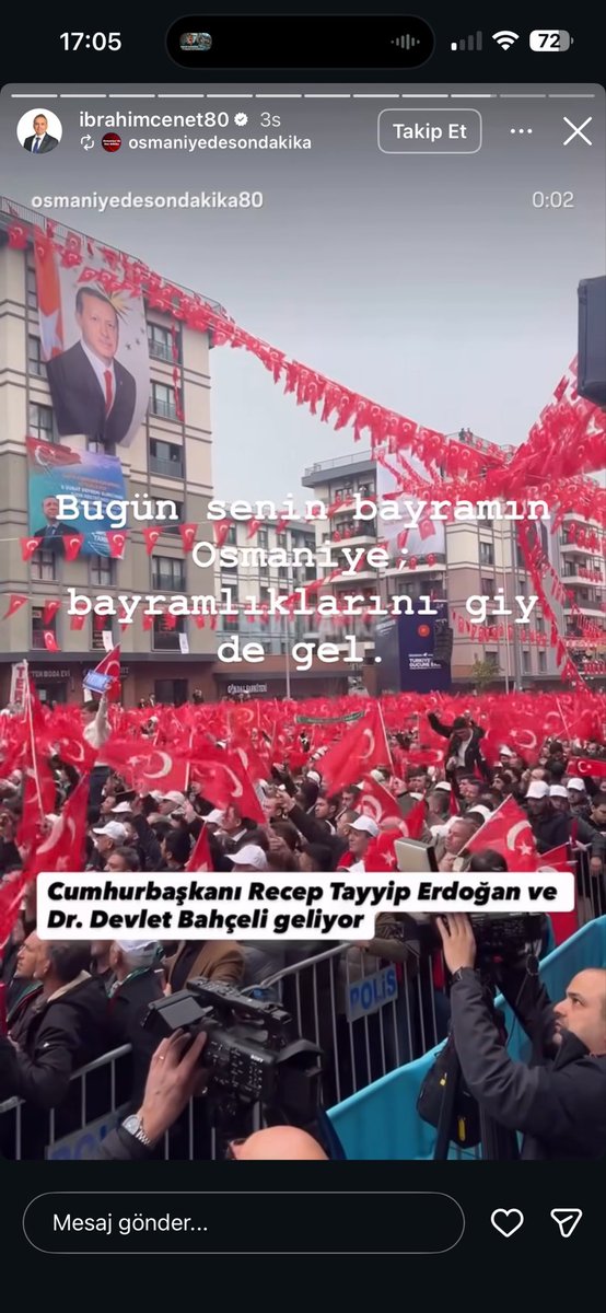 Osmaniye belediye başkanının bugünkü paylaşımına bakın!!!
BUGÜN 6 ŞUBAT!
1000 in üzerinde hemşehrimizi kaybedişimizin 3. yıldönümü…
Beton bloklar  altında kalan  çocuklarımızın cenazelerini beklemeye başladığımız  gün bugün!
BUGÜN BAYRAM DEĞİL! #BilgeSitesiİçinAdalet