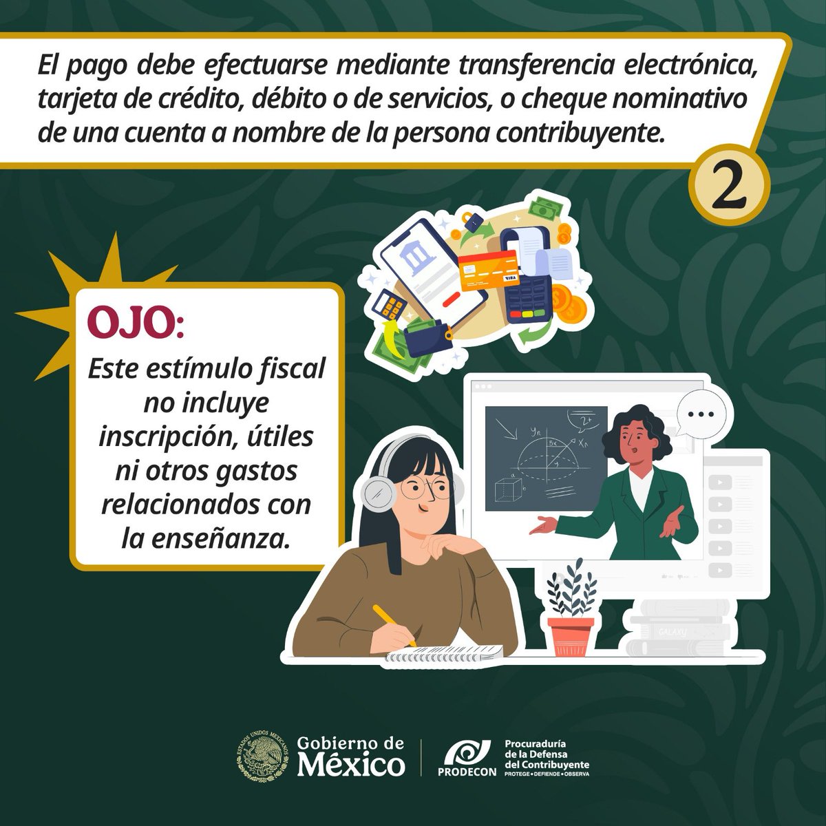 🗓️ #DeclaraciónAnual2025

¿Tienes dudas sobre las deducciones personales que puedes aplicar en abril, como persona física en tu Declaración Anual de 2025? 🤔📄

¡Acércate a #PRODECON y recibe asesoría gratuita!✅

#PorTiEstamosAquí