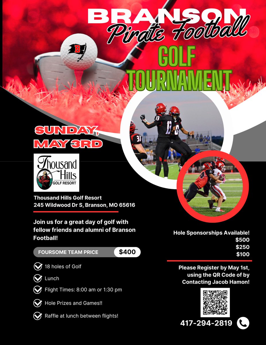 Branson Pirate Football tweet media