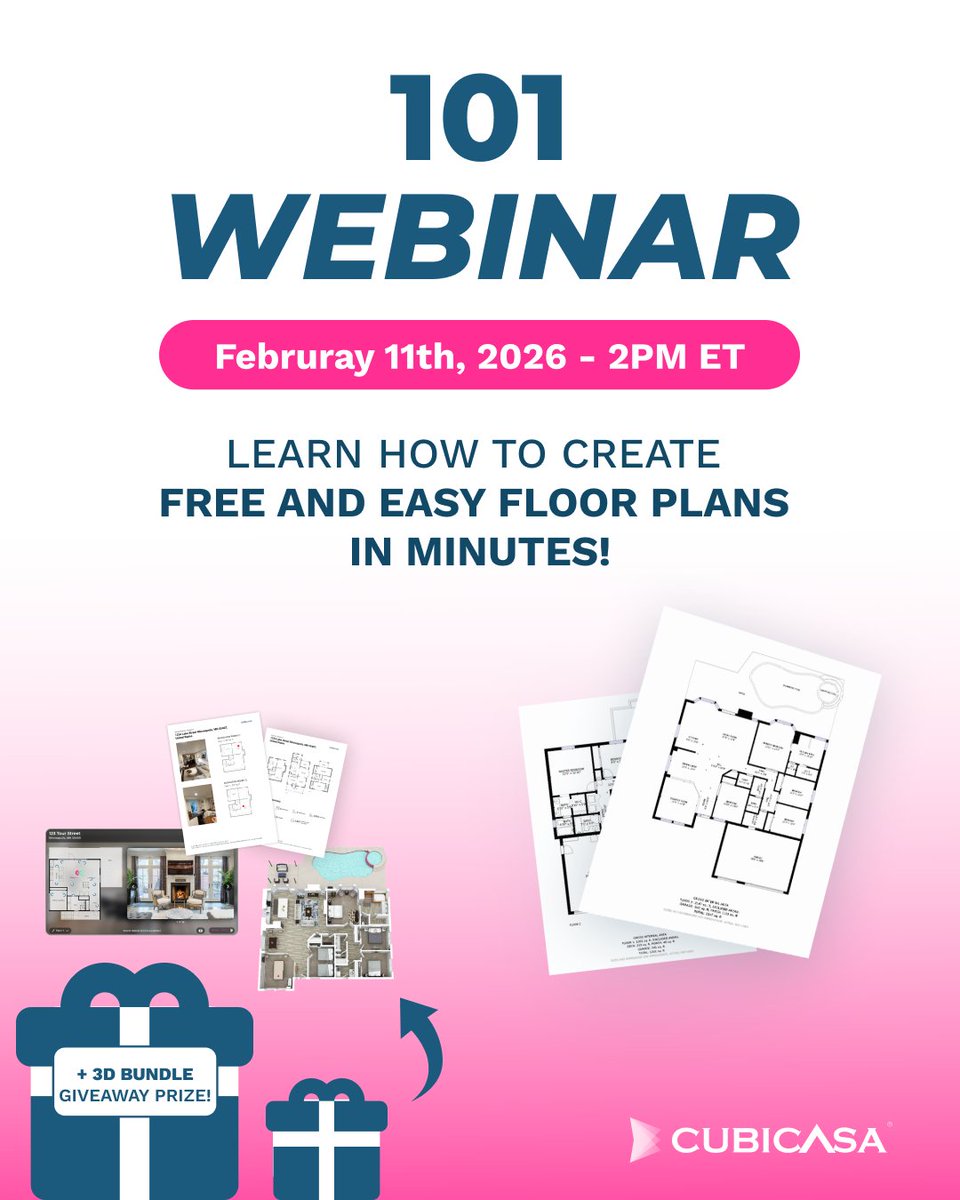 What if you could add one of the most consumer requested pieces of marketing media to your listings in just minutes?

✅ Join our webinar on Feb 11th at 2 PM EST and see how one quick scan of the home with our app generates floor plans: 

us02web.zoom.us/webinar/regist…