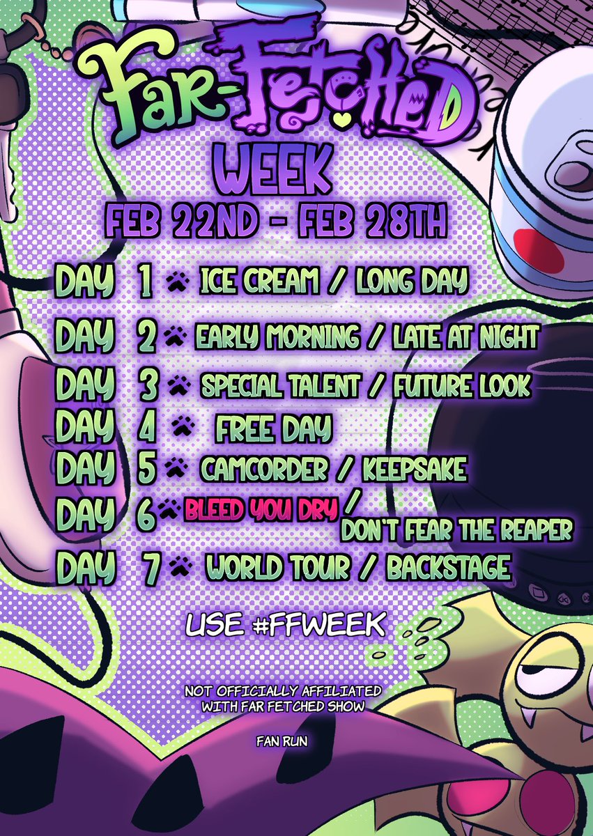 FAR FETCHED WEEK 2026
(FEB 22ND - FEB 28TH)  

(Details below!) 
(#FarFetchedShow)