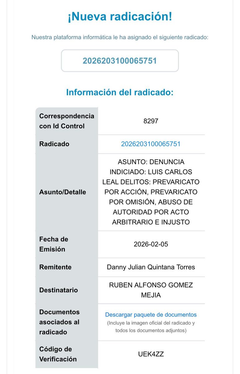julianquintanat's tweet photo. Denuncie a @LuisCarlosLealA, exsuperintendente de @Supersalud, por prevaricato y abuso de autoridad.
Designó interventores saltándose la ley y el RILCO, los mismos que saquearon los recursos de la salud.
Estas decisiones pusieron en riesgo y cobraron la vida de millones de colombianos.
No fue un engaño: fue una ilegalidad evidente.
La @FiscaliaCol debe actuar.