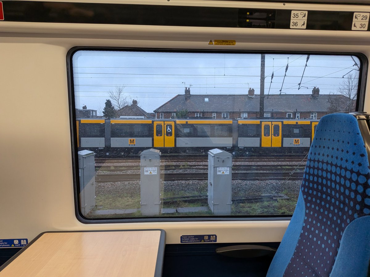 Just saw a newly birthed Metro in the sidings outside York station and was so stupidly excited I took a picture...i'm stuck here due to train delays so might borrow it to get home. <a href="/Metro_Manners/">Metro Manners</a>