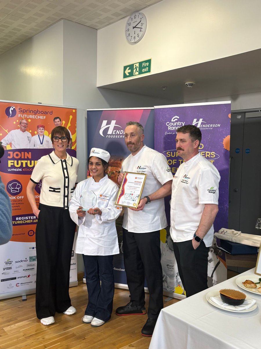 HeOlspck's tweet photo. Another Trophy for Knock this week! Congratulations to Hanna Asish who won the Northern Ireland Regional Final of the Springboard Futurechef Competition today. Hanna will now represent NI in the UK final of the competition in London. Congratulations Hanna! https://t.co/QaYdYRDKpl