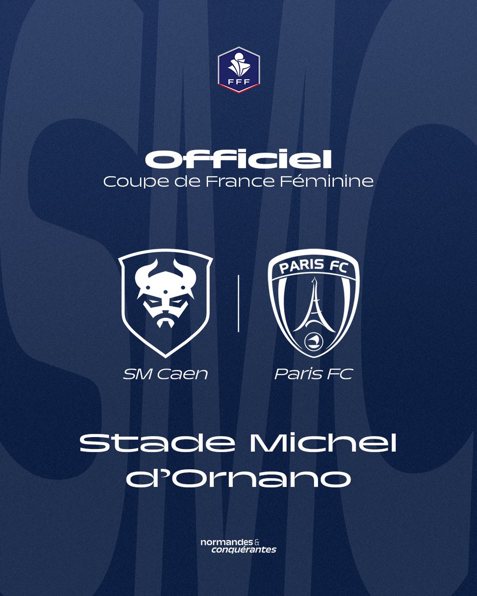 Le quart de finale de la Coupe de France se jouera au stade Michel d’Ornano 🏟️

La date du match ainsi que les informations pratiques seront communiquées le 15 février 👀

#SMCaen #TeamSMC