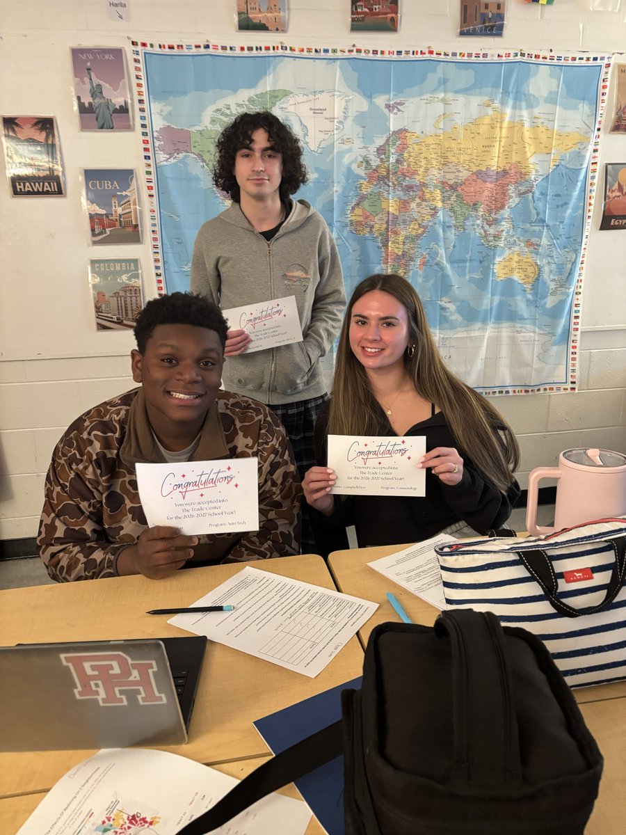 Celebrating our students who were accepted into the Tech and Trade School!