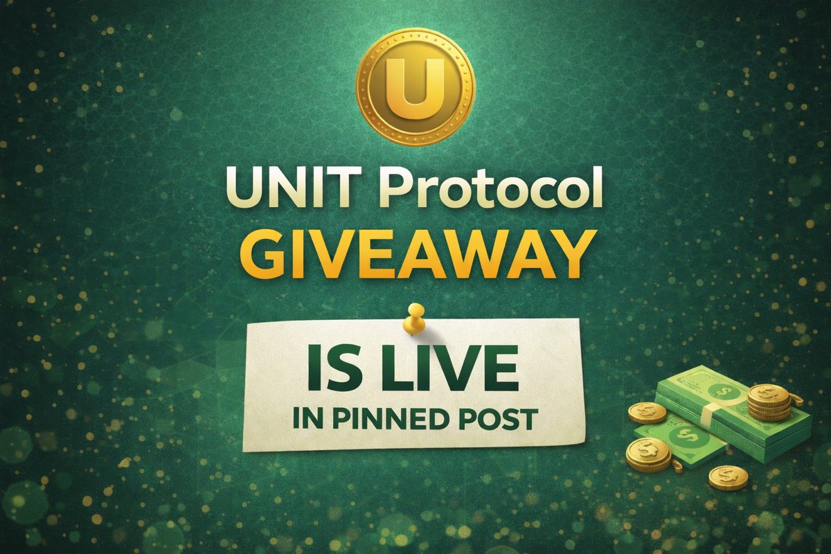 UNIT_BNB's tweet photo. 🎁 UNIT Protocol Giveaway

💰 $350 total in UNIT  
🏆 7 WINNERS • $50 each

Participation is ONLY through the PINNED POST.  
Details & rules are in the pinned post — make sure you follow them.

👉 Join our Telegram community for updates:
https://t.co/iHxKMrUBoW

👉 Buy UNIT on PancakeSwap:
https://t.co/buIX691iQo

Good luck 🚀  
Only real UNIT holders will be rewarded.

#UNITProtocol #Giveaway #BNBChain