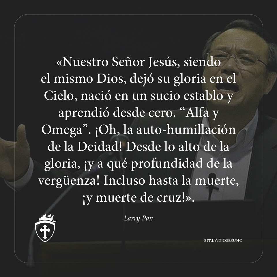 diosesuno_deu's tweet photo. "Nuestro Señor Jesús, siendo el mismo Dios, dejó su gloria en el Cielo, nació en un sucio establo y aprendió desde cero. “Alfa y Omega”. ¡Oh, la auto-humillación de la Deidad! Desde lo alto de la gloria, ¡y a qué profundidad de la vergüenza! Incluso hasta la muerte, ¡y muerte... https://t.co/lZkNx04vnA