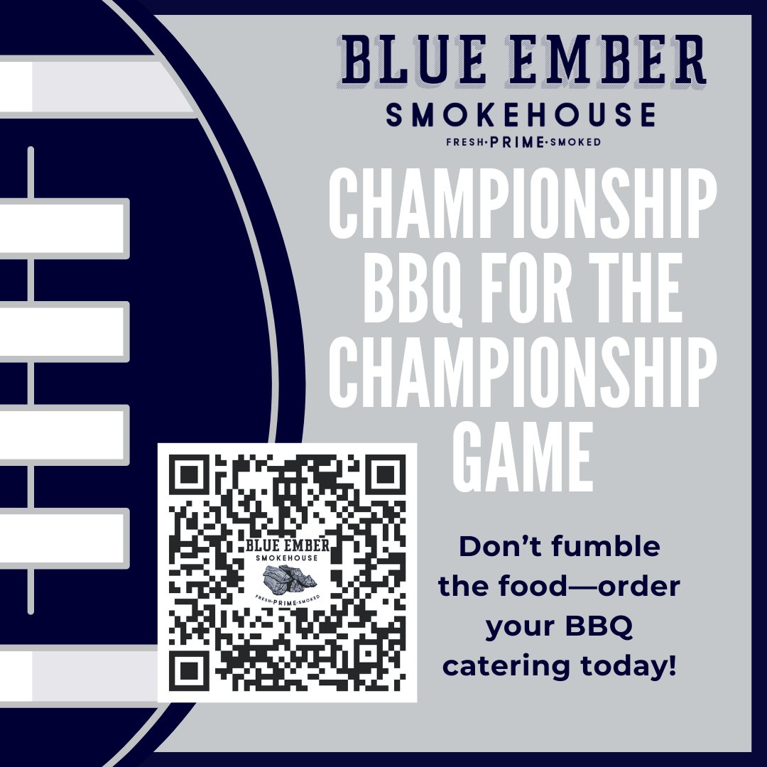 🏈 Get great BBQ for your Super Bowl watch party! 🍖
Hosting friends or family? Let us take care of the food! Order your game-day catering now and make your Super Bowl celebration even better. 🔥

📞 Call, order online, or stop by in store today to get your meal scheduled!