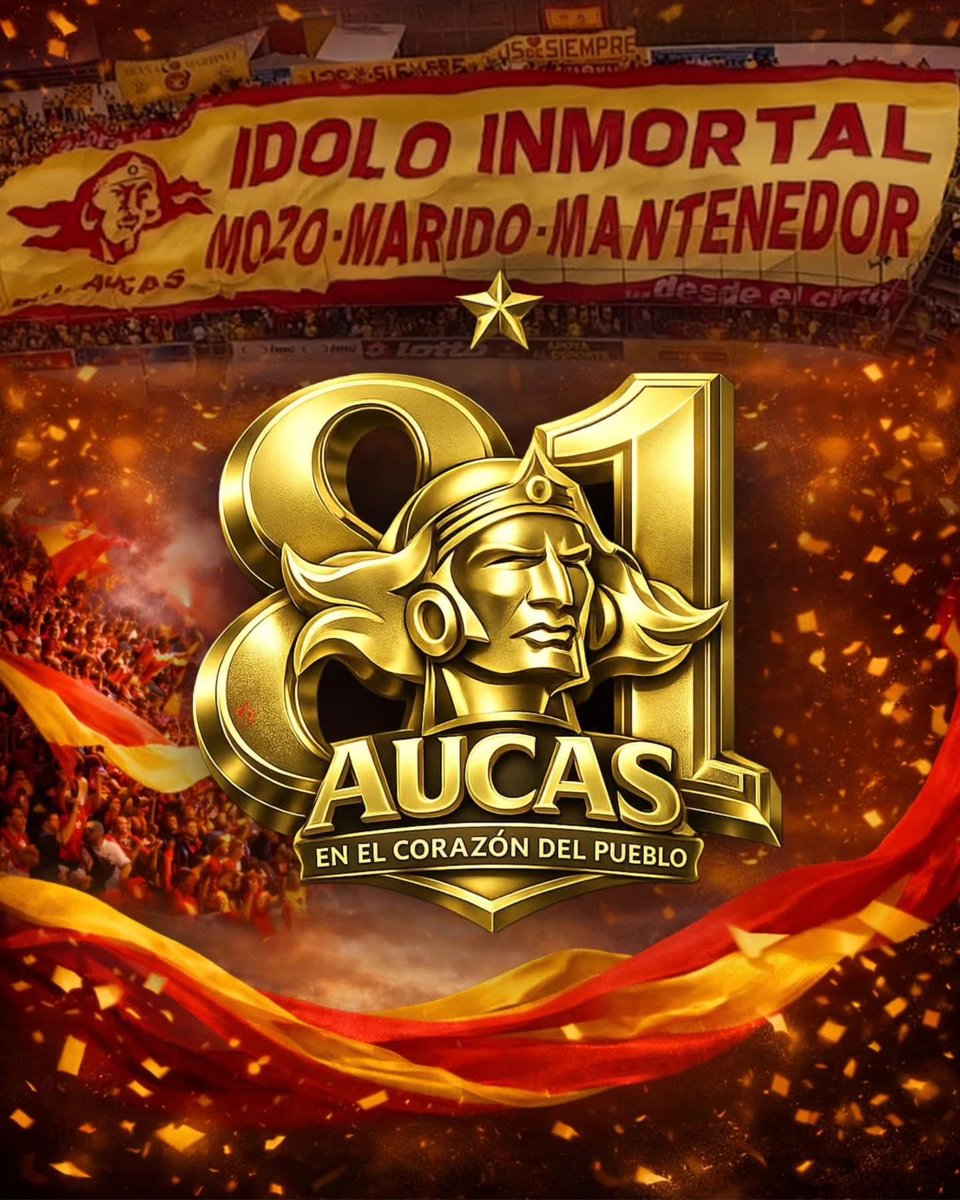El equipo que mi abuelo nos enseñó AMAR hoy está fiesta, día de culto en mi familia porque <a href="/Aucas45/">S. D. Aucas Oficial</a> cumple #81años Vamos Todavía