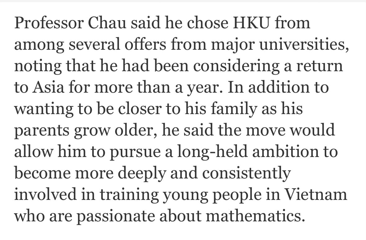 The professor is leaving because he wants to be closer to his parents and because it has been his lifelong dream to educate his own people. We gave him every financial and immigration perk imaginable, yet he still chose to be closer to his countrymen. So naturally, <a href="/mattyglesias/">Matthew Yglesias</a>
