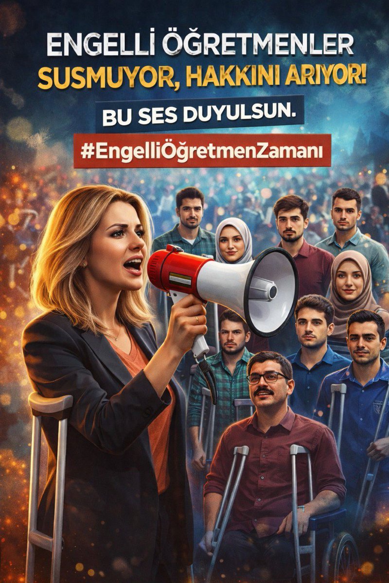 Hukukun üstünlüğü, anayasal hakların zamanında teslim edilmesiyle anlam kazanır. Engelli Öğretmenler için atama takvimi artık ivedilikle açıklanmalıdır. Devletimize güvenimiz tamdır.

<a href="/RTErdogan/">Recep Tayyip Erdoğan</a> <a href="/dbdevletbahceli/">Devlet Bahçeli</a> <a href="/Yusuf__Tekin/">Yusuf Tekin</a> <a href="/PrfDrFilizKilic/">Prof. Dr. Filiz KILIÇ</a> <a href="/tcmeb/">Millî Eğitim Bakanlığı</a> <a href="/cftcblnt/">Bülent ÇİFTCİ</a> <a href="/omurfatih/">Ömür Fatih Karakullukçu</a>