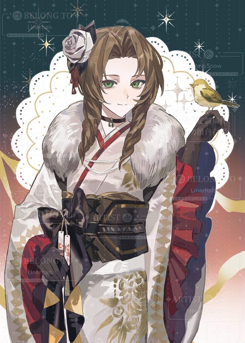 一直想看穿这套衣服的爱丽丝，太美丽ʕ •ᴥ•ʔ
爱丽丝，祝你生日快乐～
新的一年也要和她一起度过哦！
是<a href="/IcyFlame91/">冷火</a> 画的！是稿件，请勿未授权转载/商用:3

#エアリス 
#HappyBirthdayAerith
#エアリス誕生日おめでとう  
#エアリス誕生祭2026
#Aerith 
#Aerithweek2026