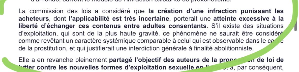 Mads Rousset @SirenesFR @KhalaMite La commission de loi a estimé que pénaliser la ...