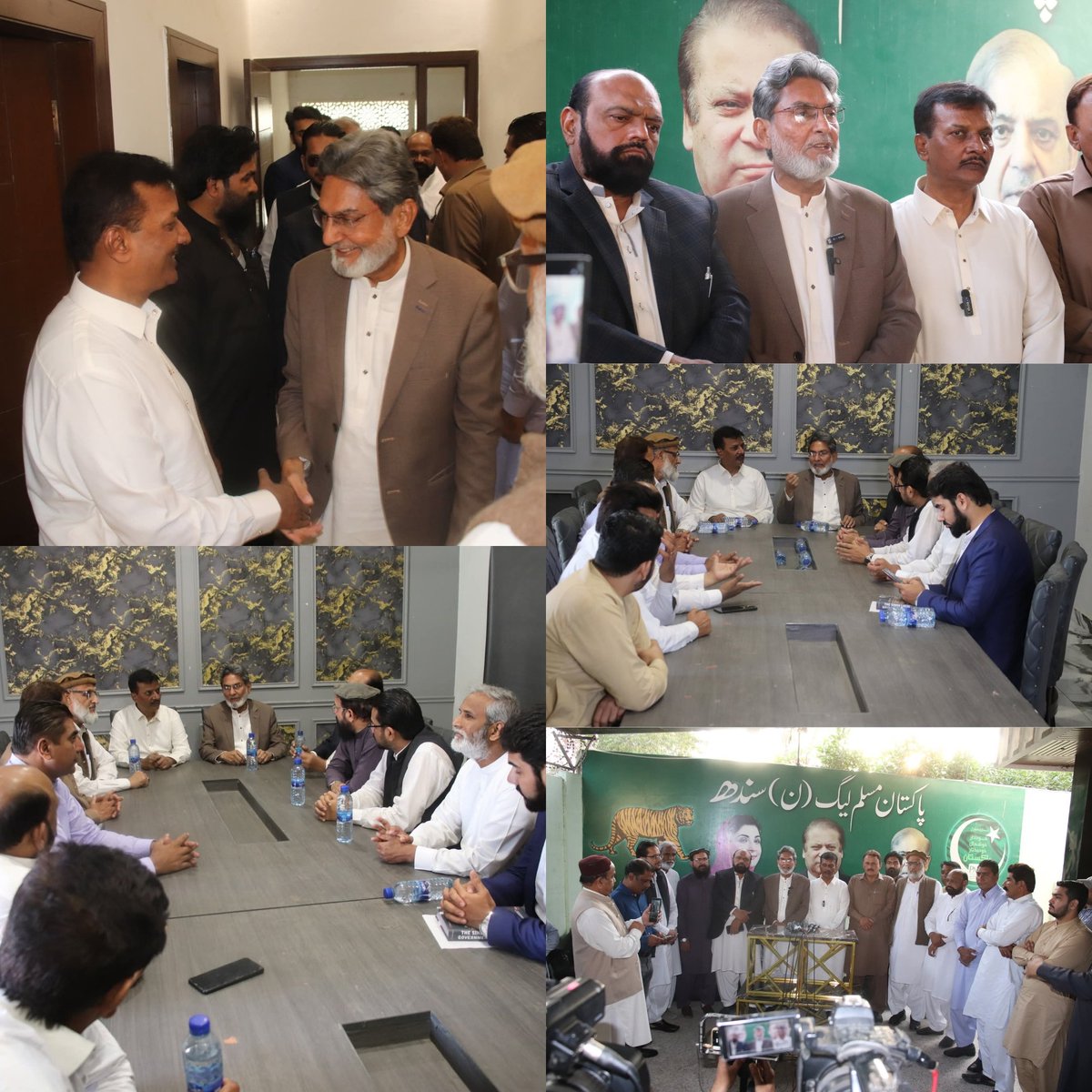 نائب امیرجماعت اسلامی کراچی و اپوزیشن لیڈر کے ایم سی سیف الدین ایڈوکیٹ کی قیادت میں جماعت اسلامی کے سٹی کونسل کے اراکین کے وفد نے میئر کراچی مرتضیٰ وہاب کے خلاف تحریک عدم اعتماد کے سلسلے میں مسلم لیگ ن کے پارلیمانی لیڈر محمد فیروز خان و دیگر سے مسلم لیگ ن سندھ کے دفتر میں ملاقات.