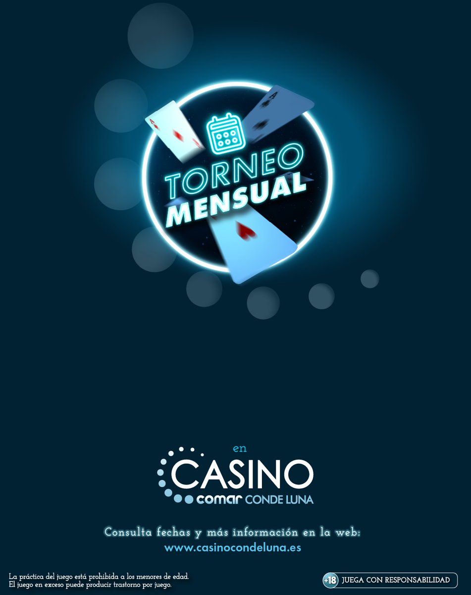 TORNEO MENSUAL REINO DE LEON!!!!
Registro abierto!!
Viernes 6 y sábado 7 
Hora: 20:30
Puntualidad:5k
 Buy in: 150+20
Reentrdas ilimitadas día 1 y 1er nivel día 2.

MUCHA SUERTE, OS ESPERAMOS!