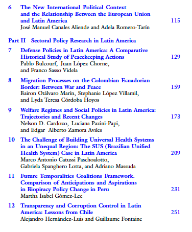 GerardoMunck's tweet photo. Public Policy in Latin America

This new book -edited by Romero-Tarín &amp; @ndcardozo -examines public policy research in Latin America. It covers issues such as defense, welfare, health, migration, corruption, climate change &amp; public management

On the book: https://t.co/QcFOoR2JcM https://t.co/jT5kVQ0Lco