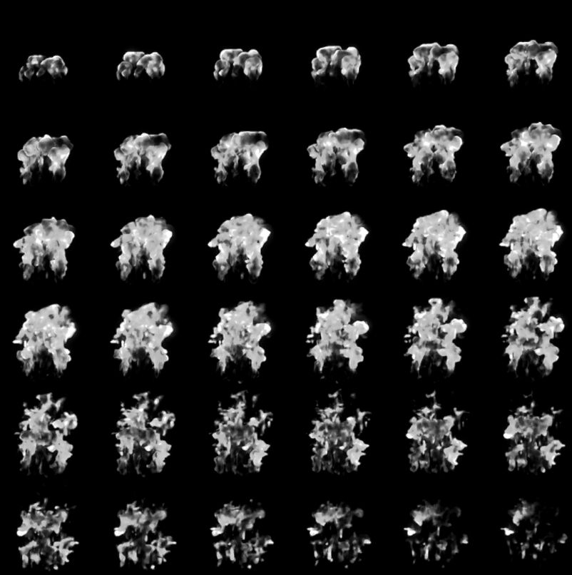 Xvfxef's tweet photo. これはアニメーションテクスチャ？を初めて使用し作ったエフェクトです。11月頃に作ったのですが、作り方を忘れてしまったので再確認のために制作したデータの確認をしました。

＃Effect ＃UE5 #UnrealEngine https://t.co/f5pPJS17ep