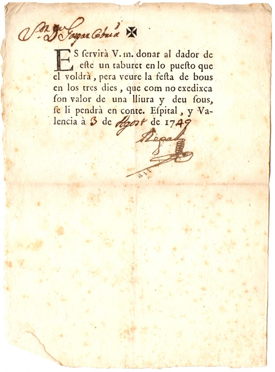 L'antropòleg i campaner Francesc Llop m'ha comentat que estan pujant la documentació històrica de la Confraria de Santa Llúcia de València (ací, a qui li interesse! bit.ly/3ZoRTkL) i he pogut comprovar el que vaig plantejar fa temps: que el valencià fou bandejat...👇1/3