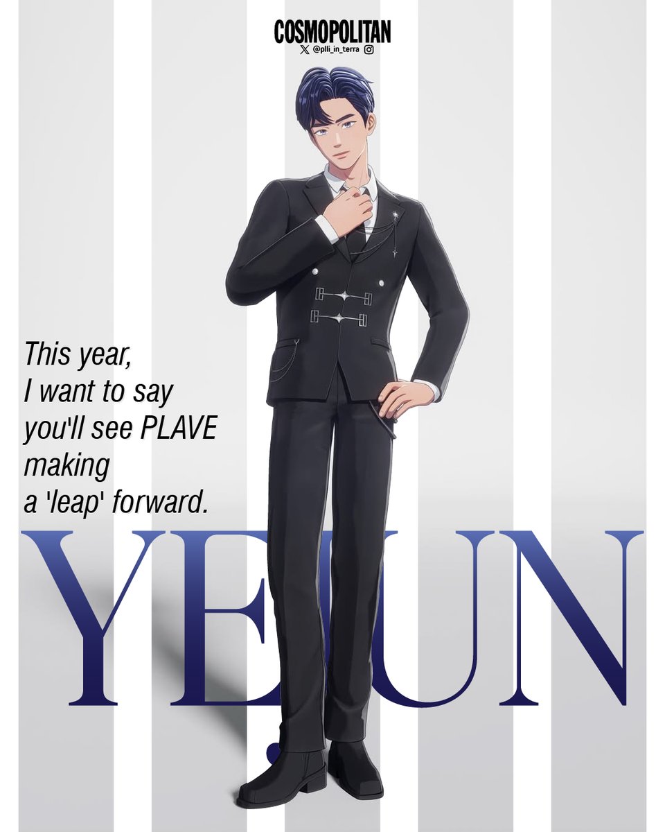 plli_in_terra's tweet photo. [📕]

𝗖𝗢𝗦𝗠𝗢𝗣𝗢𝗟𝗜𝗧𝗔𝗡 𝗞𝗥
February 2026 Cover

Vision for 2026, and a new definition of PLAVE

Stories that make tomorrow even more exciting than today! Catch them now in the Feb issue and on the website.

🔗https://t.co/8dgQa3nsFU

⬇️ENG TRANS (1)

⸻
#PLAVE #플레이브 https://t.co/dFKoJwiVoR
