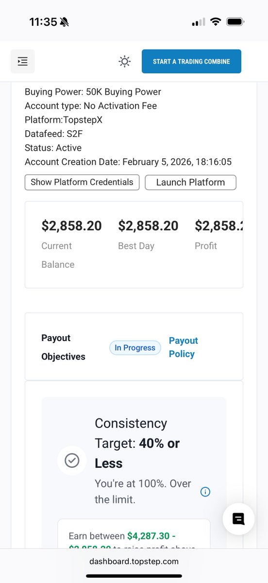 harveyZaneProp's tweet photo. L of a week for me. Reminder close your fucking tp orders before closing tradovate. 

Stack going into next week 

4 rapids with mffu on day 2 of challenge 

1 xfa consistency account on day 2 of funded   

Goal is to squeeze at least one rapid payout and 3k on the xfa https://t.co/L2ckDBdYCS