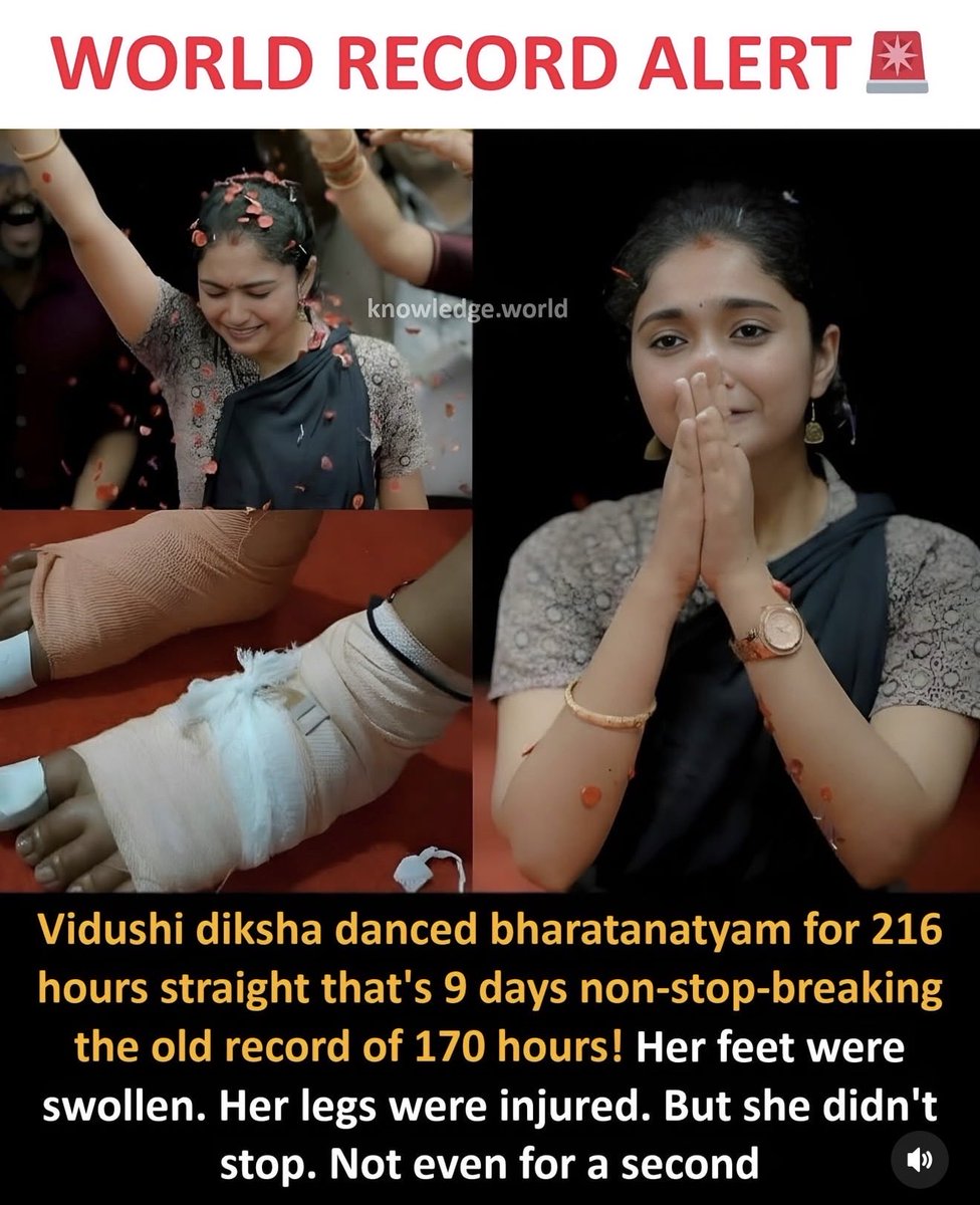 iamprj's tweet photo. #WorldRecordAlert
Vidushi Diksha from Odipu
Tulunad , India
👏🏼 https://t.co/OrFc7v6ERX