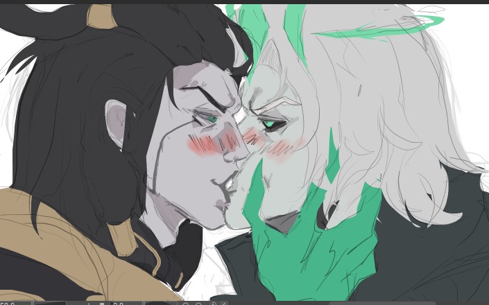 BROKENSTAR666's tweet photo. Move, Thresh, it’s my turn. 😭🙏 #viego x #thresh  #LeagueOfLegendsFanArt https://t.co/j4KZUcmKrn