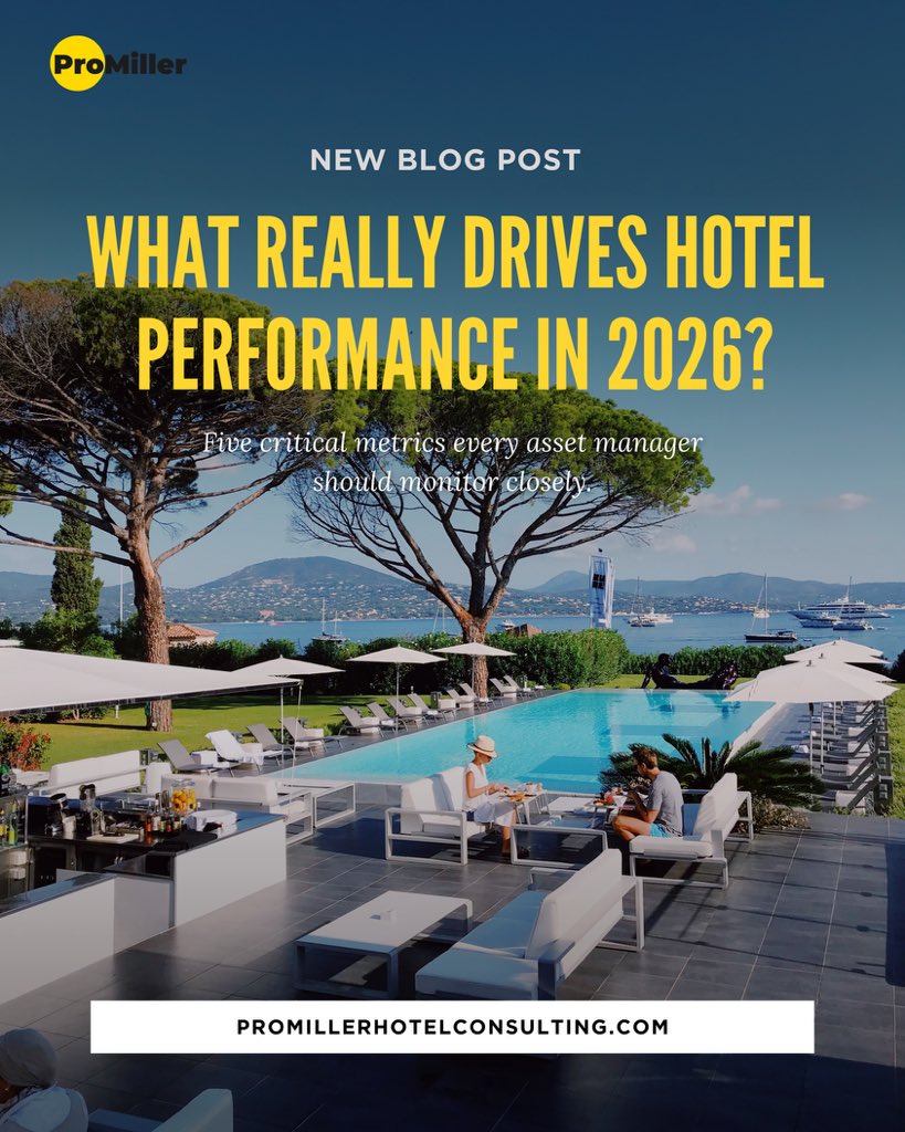 ProMiller1's tweet photo. What will drive hotel performance in 2026?
The right metrics. Smarter asset decisions.
Explore the 5 KPIs every hotel asset manager should track.
🔗 https://t.co/omeQpQbah2 https://t.co/yak2o9C3AA