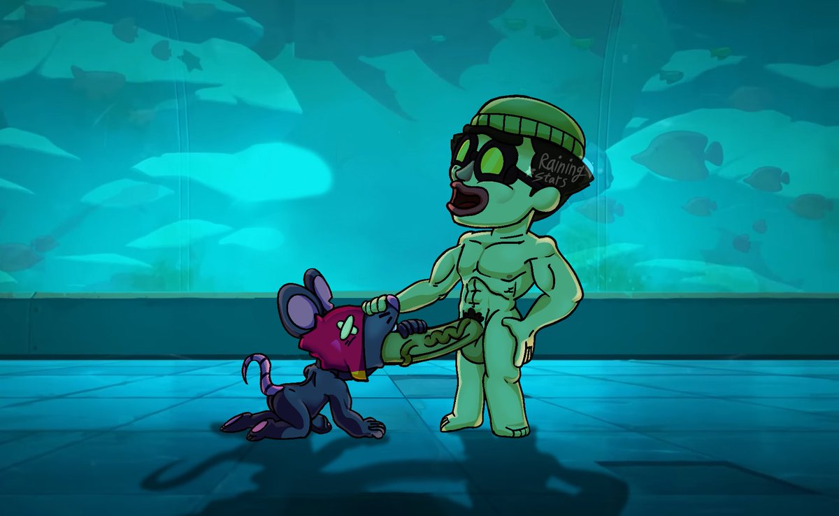 RainingStars's tweet photo. Moe and Glowbert antics https://t.co/zeP2hMCY1u