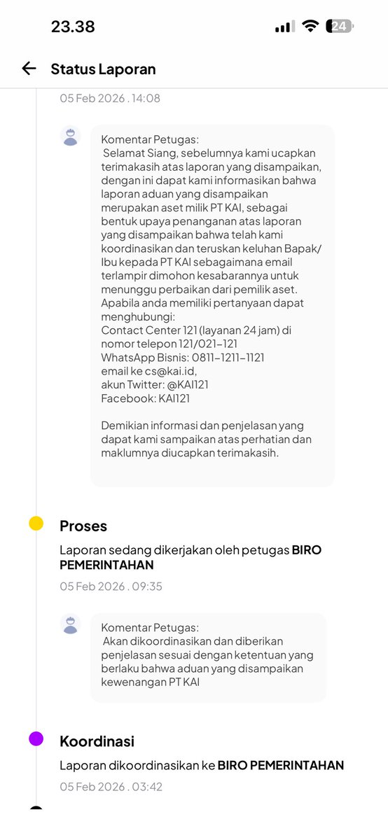billypunya's tweet photo. @CommuterLine Jadi yg bener kewenangan siapa ni. Pemda bilang aset milik KAi. KAI bilang kewenangan Pemda. https://t.co/Q2ep2nV8r5
