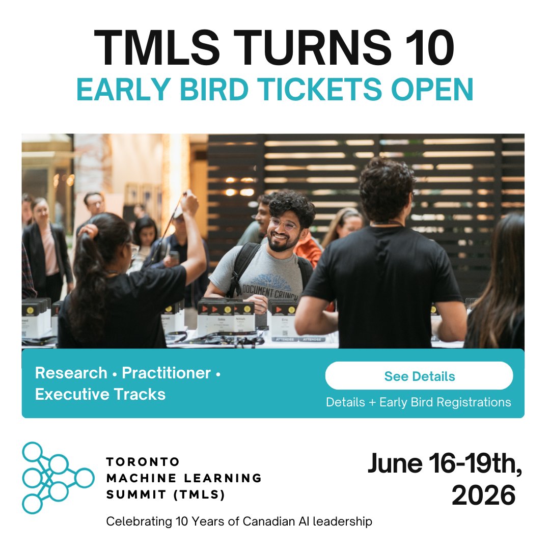 Toronto Machine Learning Society (TMLS) tweet media