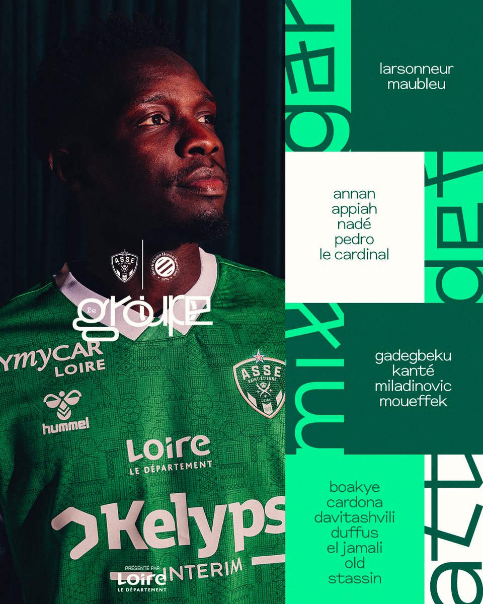 ASSEofficiel's tweet image. 👥 Les 18 Verts convoqués pour #ASSEMHSC !

Rendez-vous ce samedi à GG ! 💚