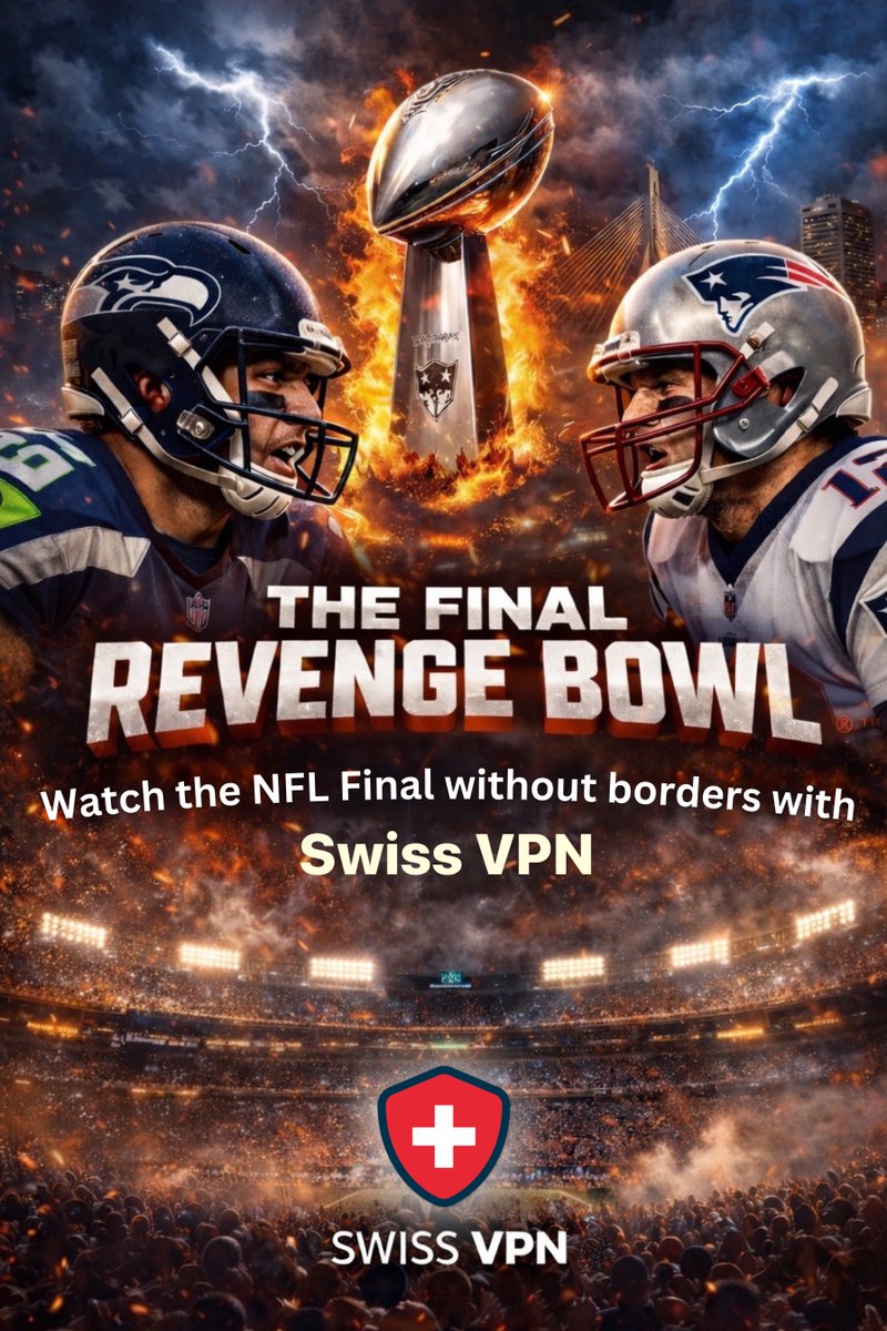 SwissVpn's tweet photo. The biggest game of the year deserves zero limits.
Watch the NFL Final securely, from anywhere in the world, with Swiss VPN 🏈🔐
No borders. No blocks. Just pure game time.
 
Download now: https://t.co/A35ZbRNHLb

#VPN #SuperBowl #NFLFinal #StreamSecurely #WatchWithoutBorders https://t.co/gP8HtDti03