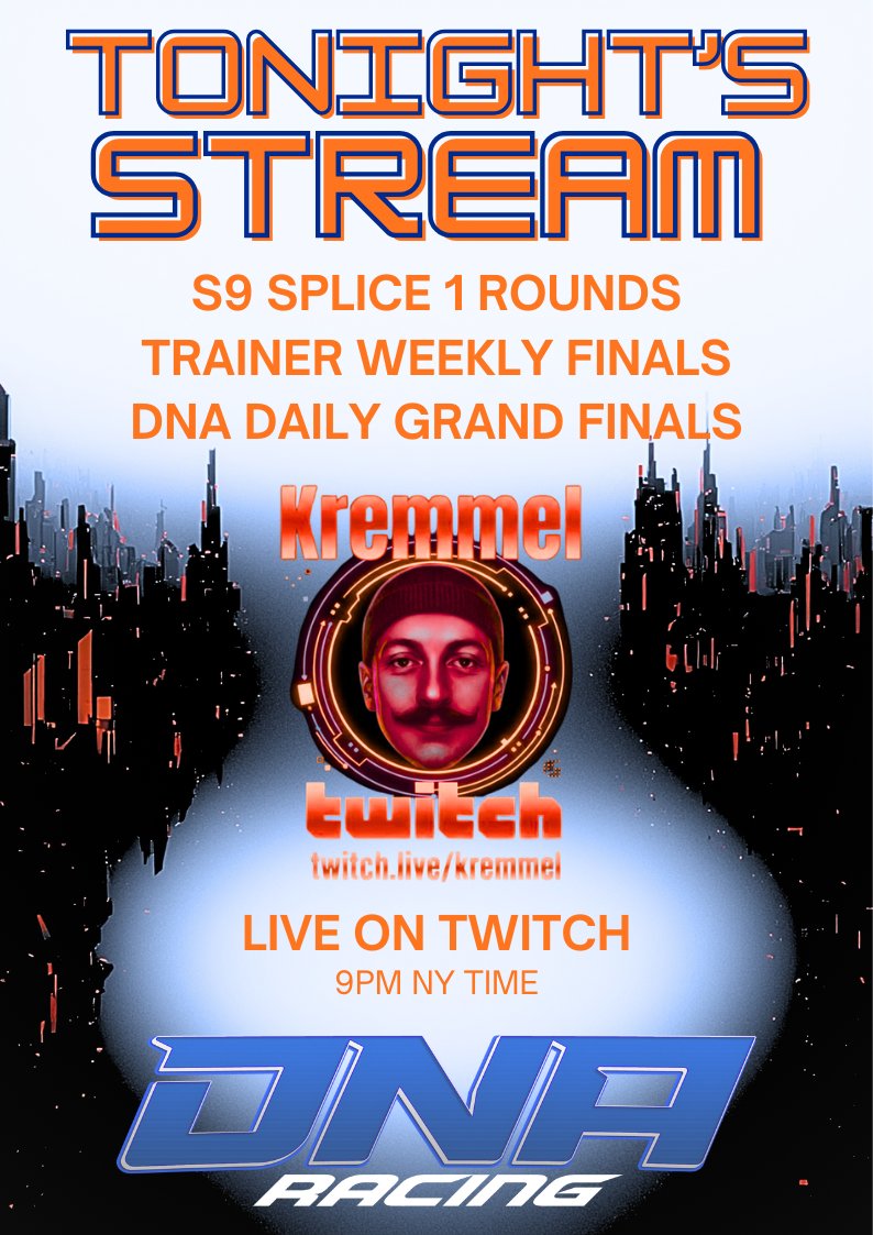 🔥TONIGHT'S CHAOS DROPS at 9PM NY!
 
S9 SPLICE 1 ROUNDS explode🧨🧨🧨
TRAINER WEEKLY FINALS
DNA DAILY GRAND FINALS  

Catch <a href="/kremmell_tv/">Kremmell</a>  (the legend himself) on the mic calling every splice, burnout &amp; bag drop💰!  
LIVE: twitch.tv/kremmell  👀👀👀

Who's tuning in? 
Drop a
