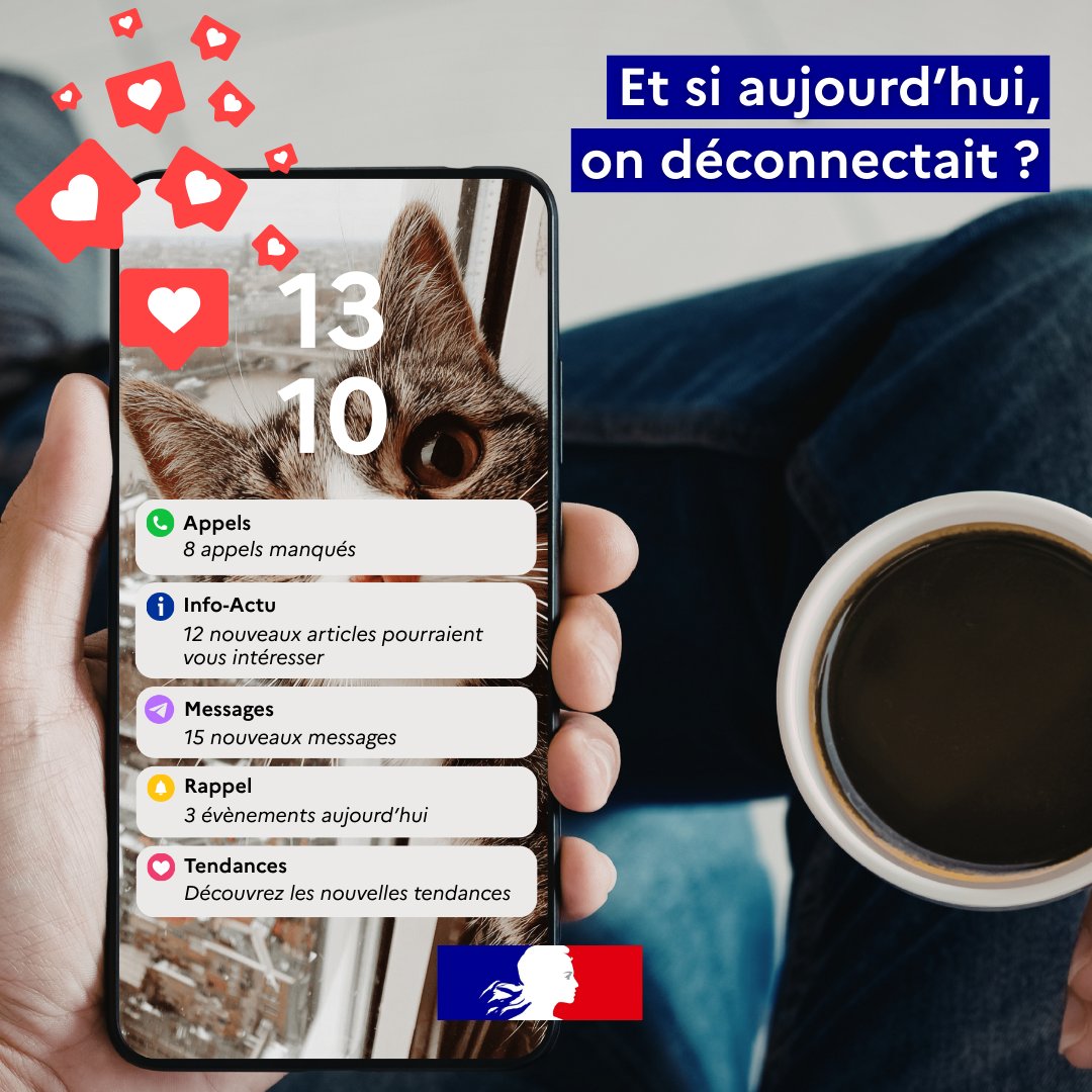 Image de Préfète de l'Isère - #Déconnexion 📵 | Journée mondiale sans téléphone portable : et si on déconnectait ?
Aujourd’hui, p