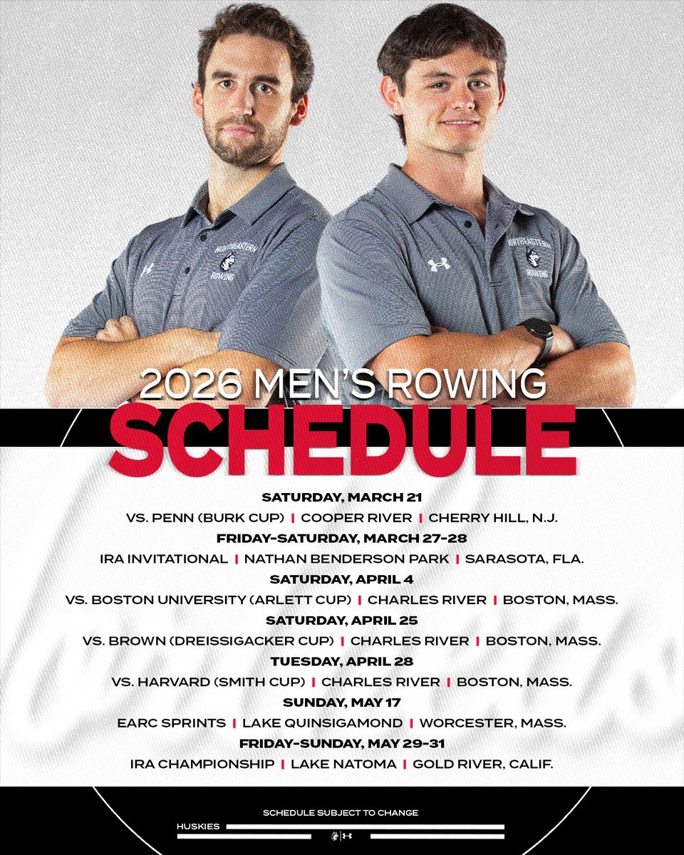 Northeastern Men’s Rowing tweet media