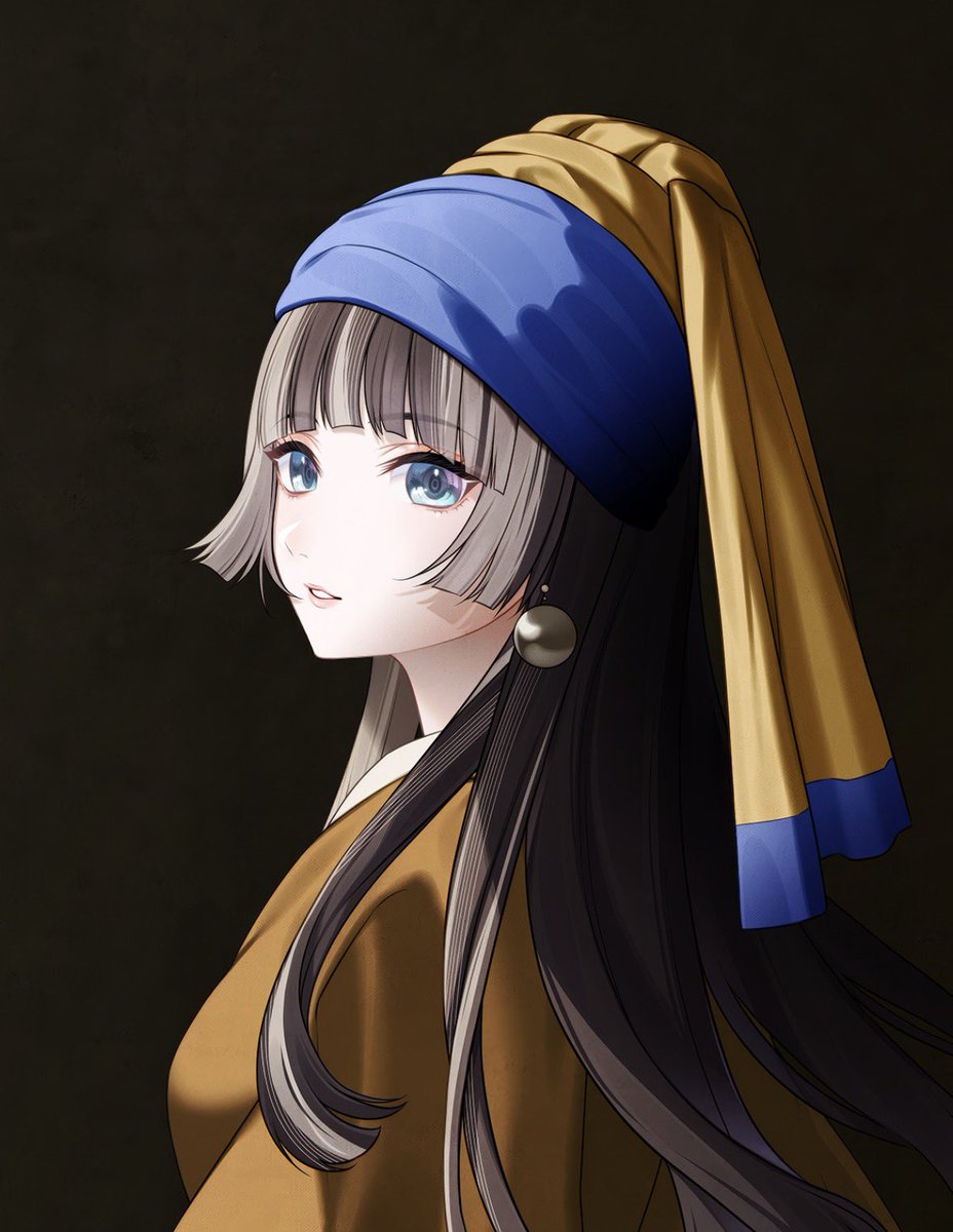 #らでん似絵 #真珠の耳飾りの少女