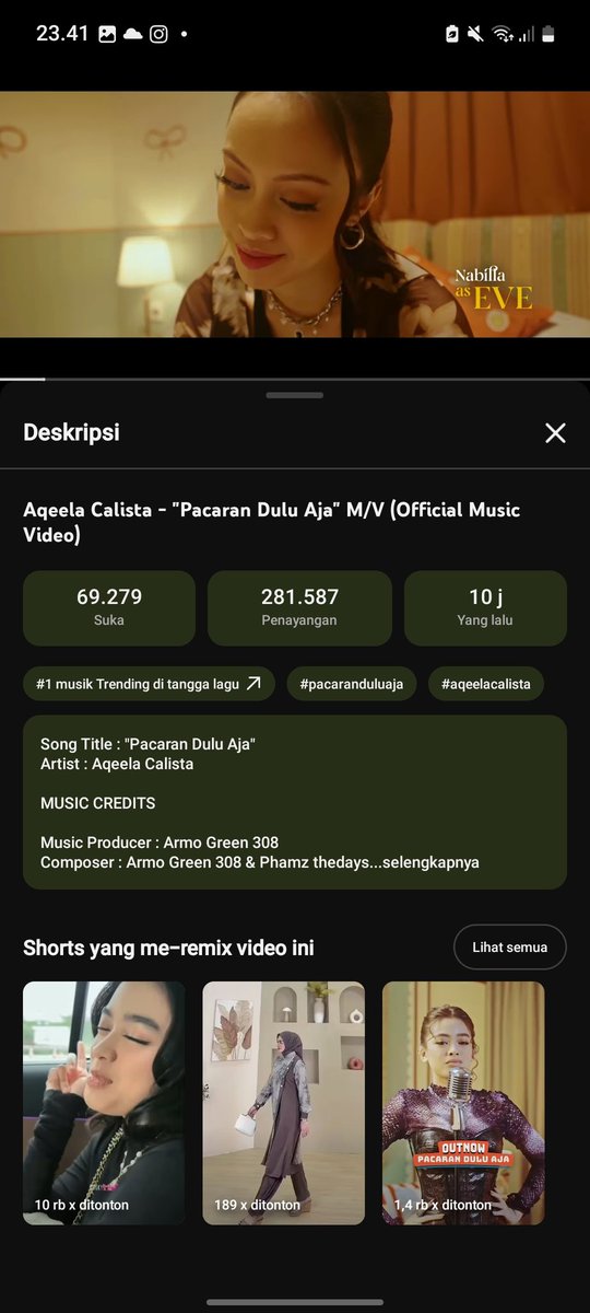 FNinini10425's tweet photo. @aqeelacalista_ trending #1 btw👏🏻❤️‍🔥 https://t.co/Ix7IIsgdhI