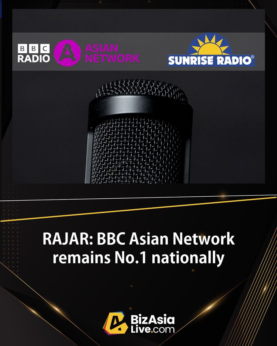 BizAsiaLive's tweet photo. #ICYMI | #RAJAR | #BBCAsianNetwork remained the No.1 radio station in the UK; Sunrise Radio National dropped below 300k - see official data for Q4/25
โถ Read here: https://t.co/urXN9QCdmr https://t.co/MYKTW977Vl