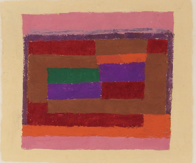 Josef Albers, Study for Memento II, 1943