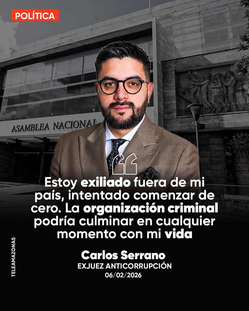 #POLÍTICA | "Estoy intentado comenzar de cero, tengo temor de perder mi vida", Carlos Serrano, compareció vía telemática a la Comisión de Fiscalización de la Asamblea Nacional como testigo clave en el juicio político contra Mario Godoy f.mtr.cool/dgzgwyixct