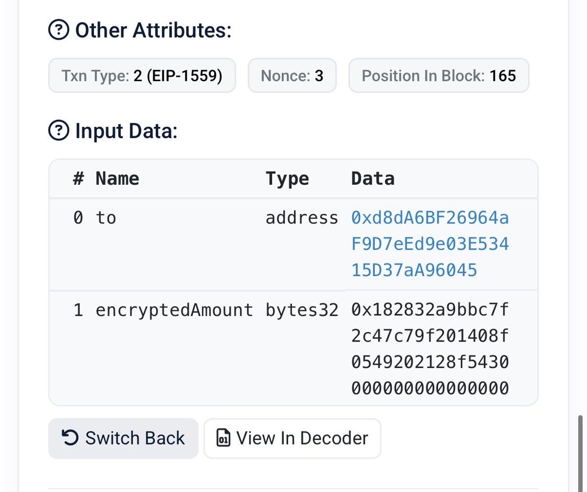 bilalelalamy's tweet photo. @VitalikButerin Last march in San Francisco; we were discussing privacy and your argued FHE won’t scale and that zK was the only way? 
Well, i just sent you some #cUSDT powered by @zama, on your @ethereum wallet-no bridging required. 
I let the community guess the amount 😂🤣 https://t.co/FquM2SnRAk